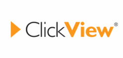 Clickview logo and link