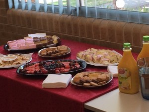 Morning tea at Newcastle Campus