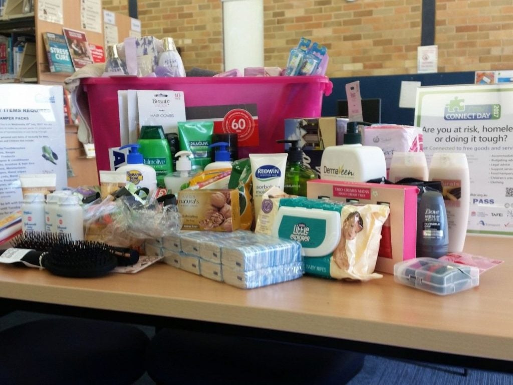 Gosford Library Toiletry Drive