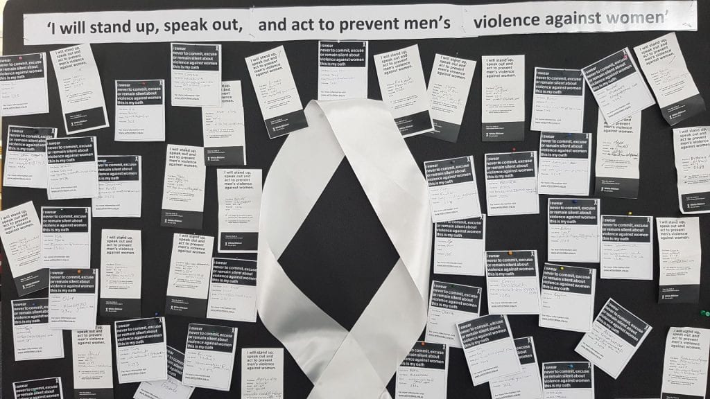 White Ribbon Day at Hamilton Library